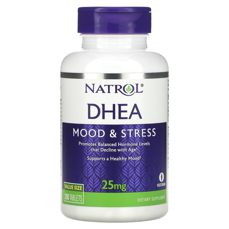 

ДГЭА Natrol DHEA Mood & Stress, 25 мг, 300 таблеток