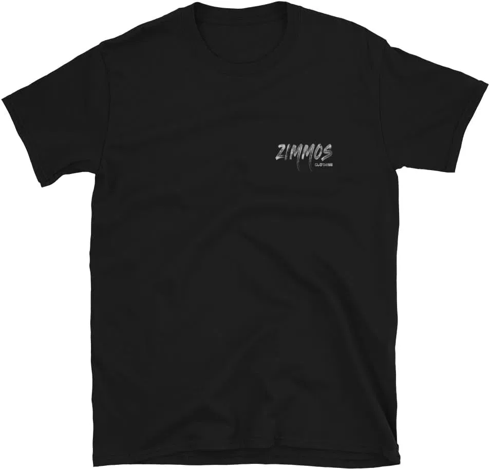 Мужская хлопковая футболка с круглым вырезом 64000, Black — фото 2