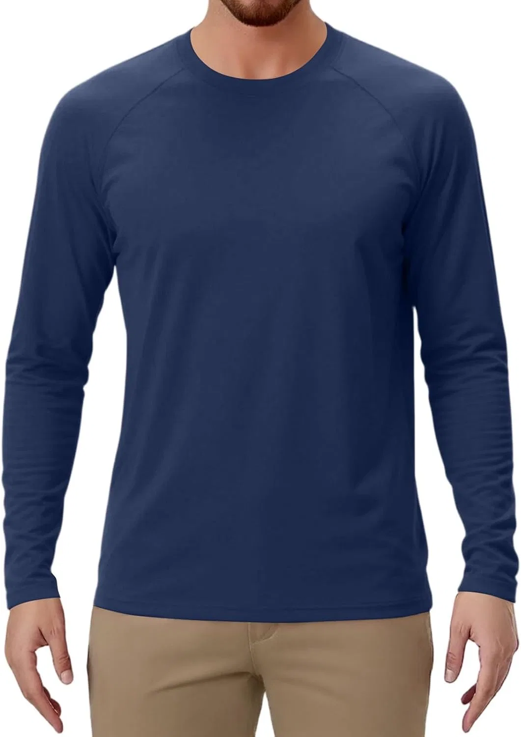 Мужская классическая футболка с круглым вырезом OMING, Navy