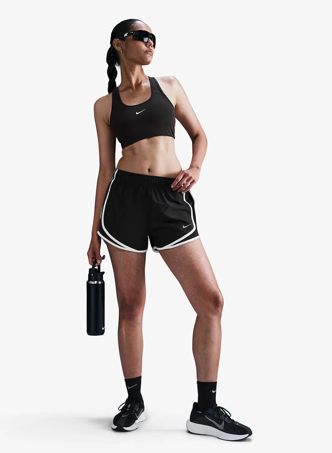 Шорты беговые с принтом Nike Tempo, черный