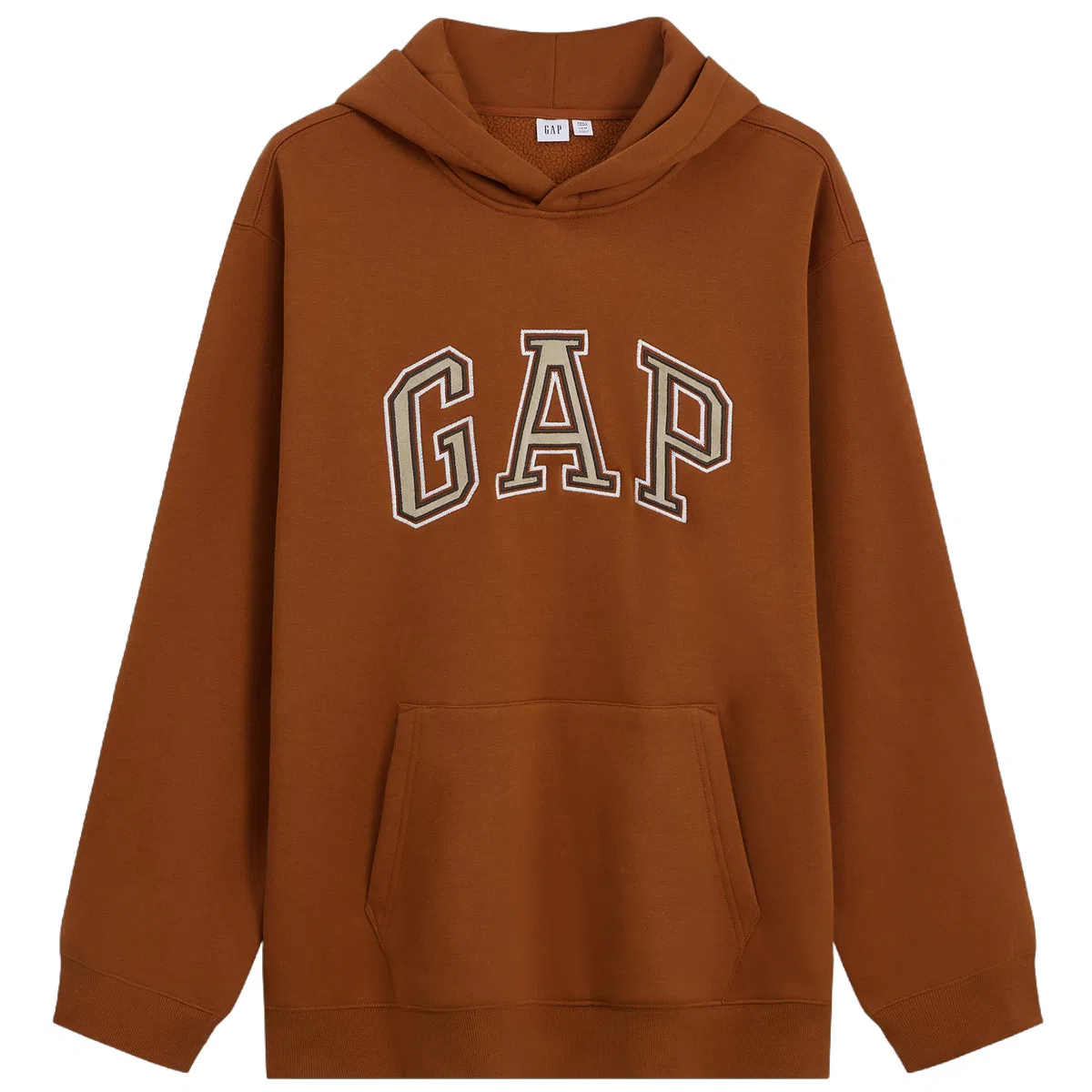 Мужская толстовка с капюшоном, свободный крой, Brown 2, GAP