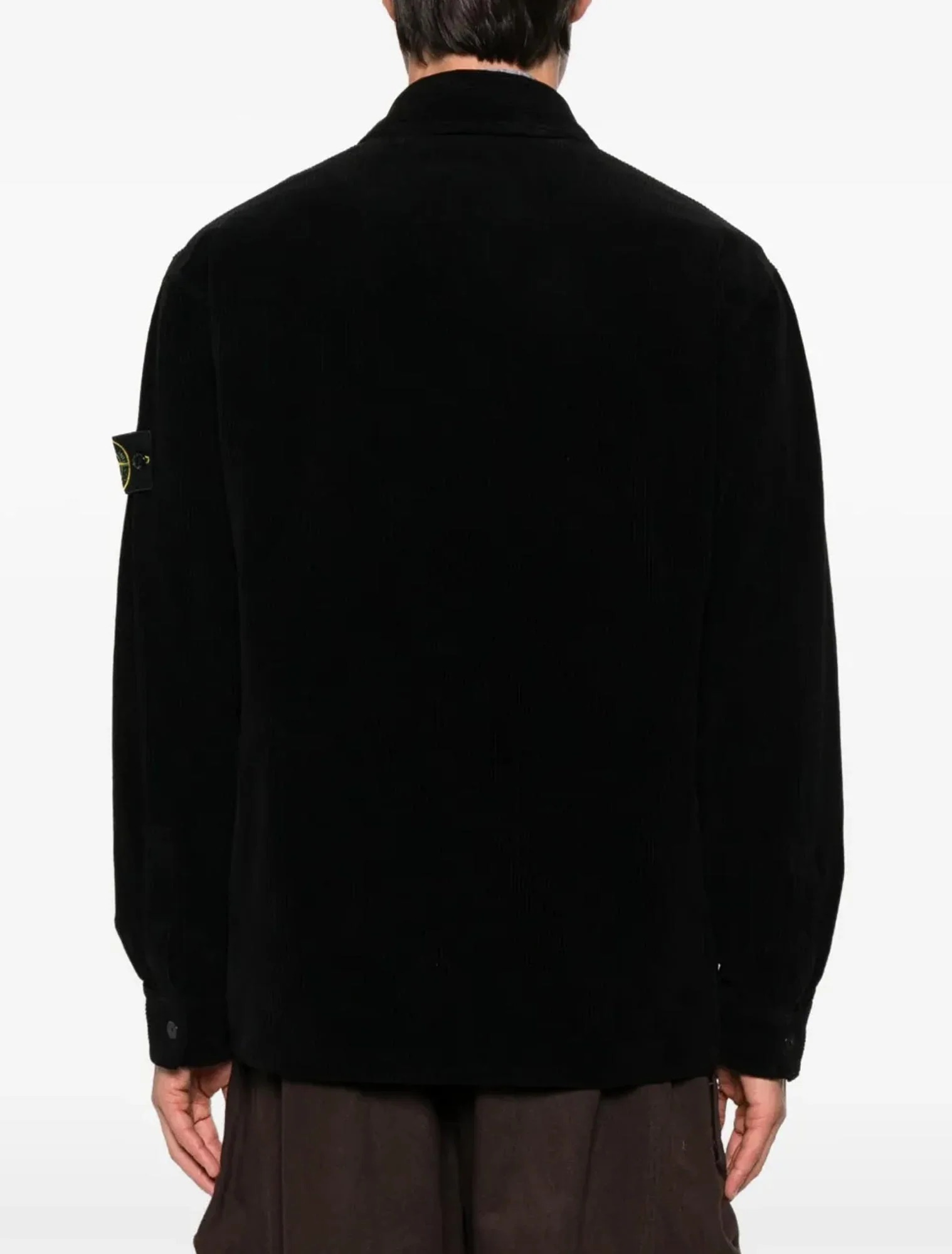 Куртка рубашка Stone Island, черный — фото 4