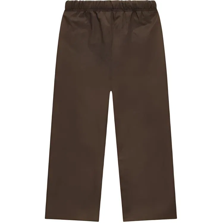 Детские штаны из текстурированного нейлона Fear Of God Essentials, Ebony Brown — фото 3