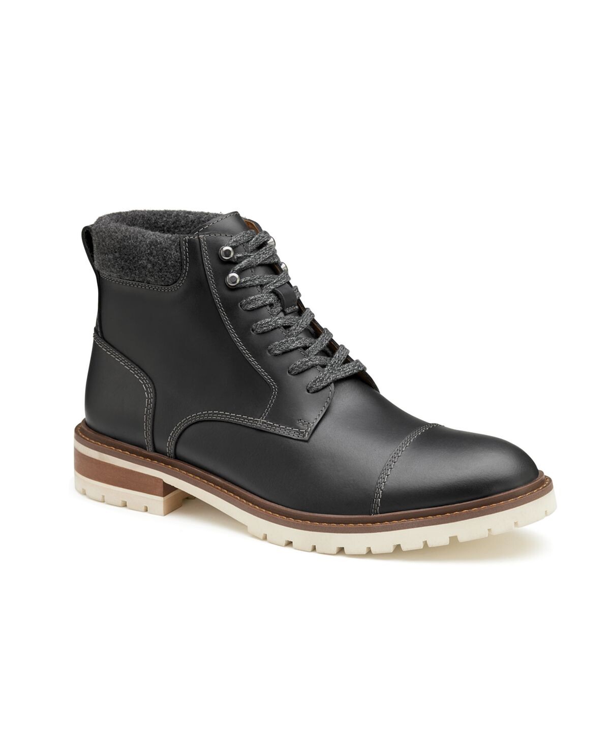 

Мужские ботинки barrett cap toe Johnston & Murphy, серый