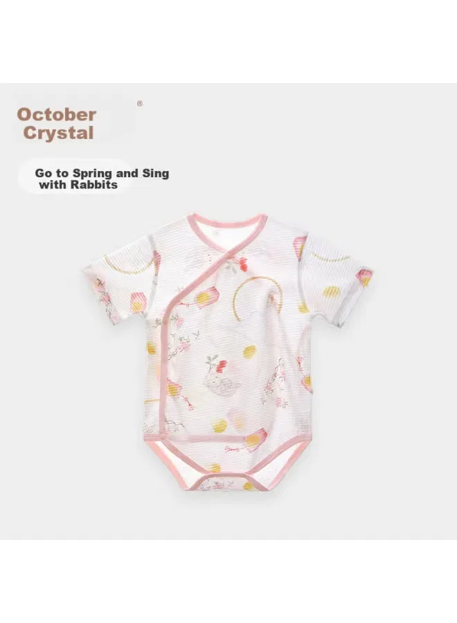Боди-комбинезон детский с коротким рукавом из хлопковой сетки October Crystal