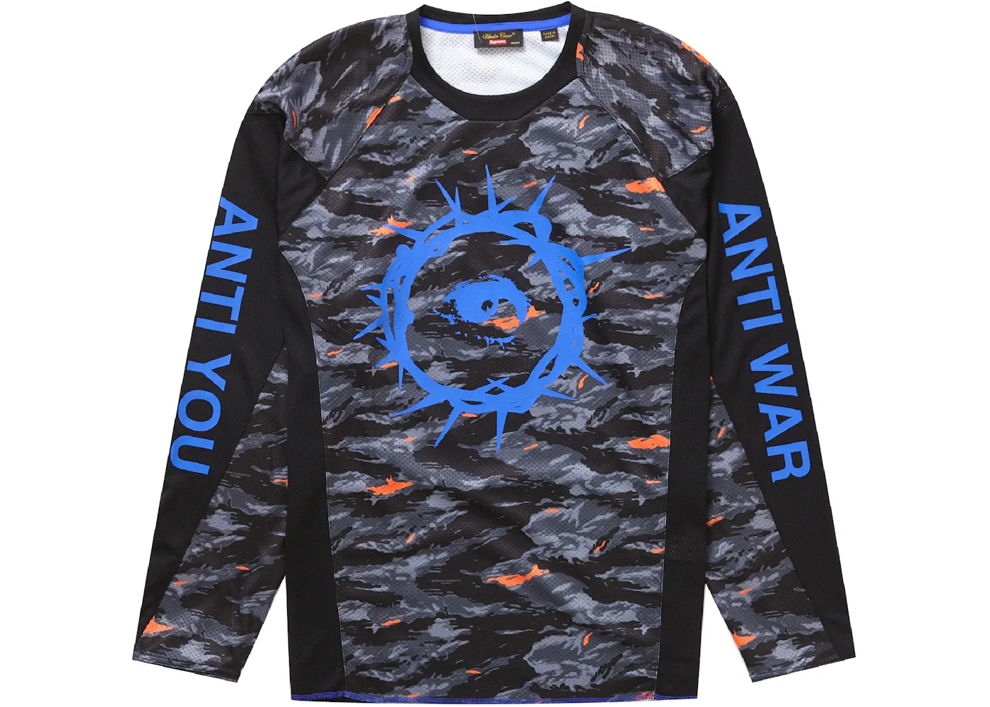 Мужская джерси с длинным рукавом Supreme UNDERCOVER Moto Jersey Top, Black