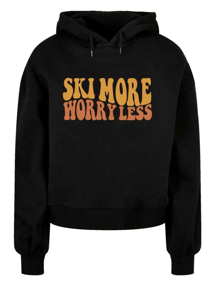 

Толстовка F4NT4STIC Oversized Hoodie Ski More Worry Less, черный