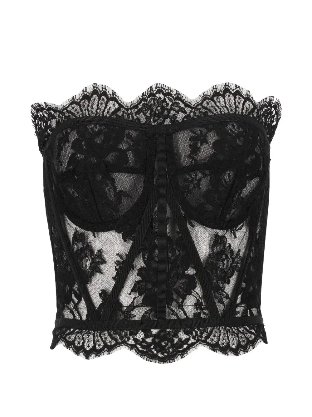 Кружевной бюстье DOLCE & GABBANA, черный