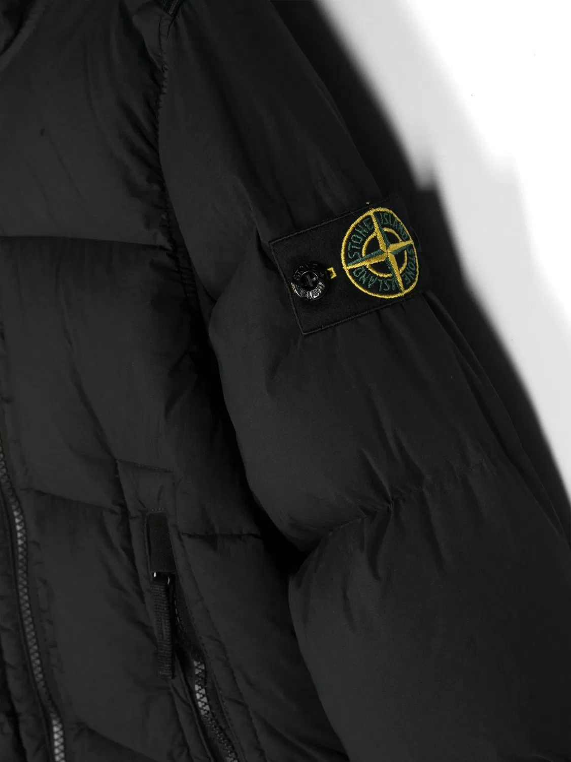 Утепленная куртка с эмблемой компаса Stone Island, черный — фото 3
