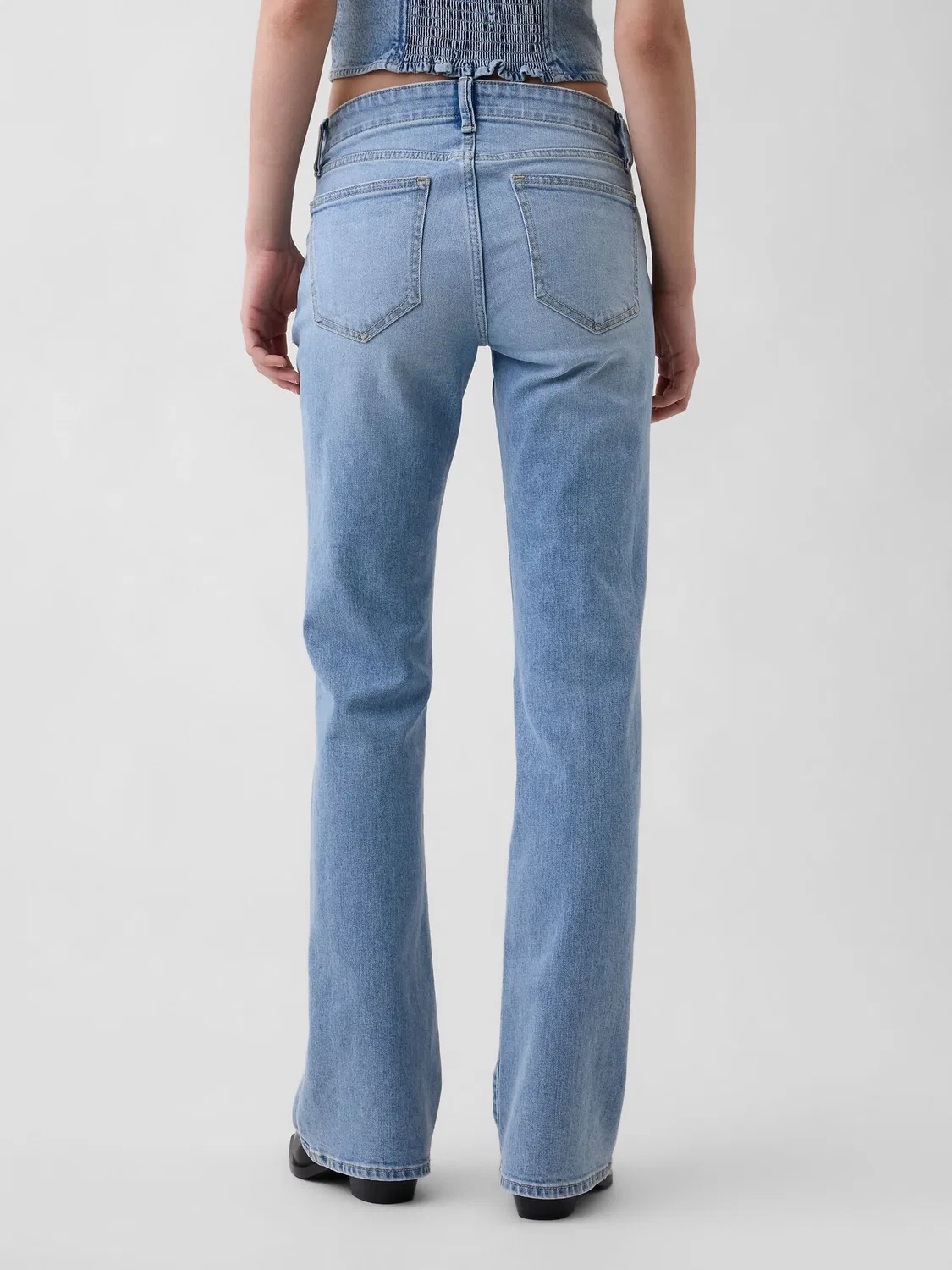 Джинсы клеш Long and Lean Gap, Light Wash — фото 3