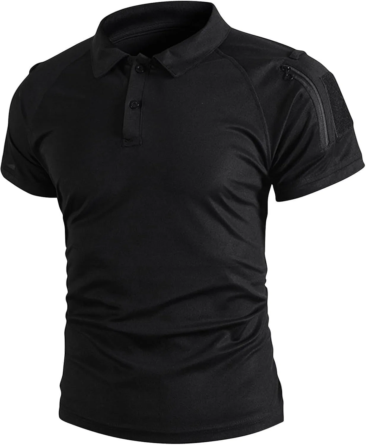 Мужская тактическая футболка с рукавами реглан, Army Tees, Black — фото 4