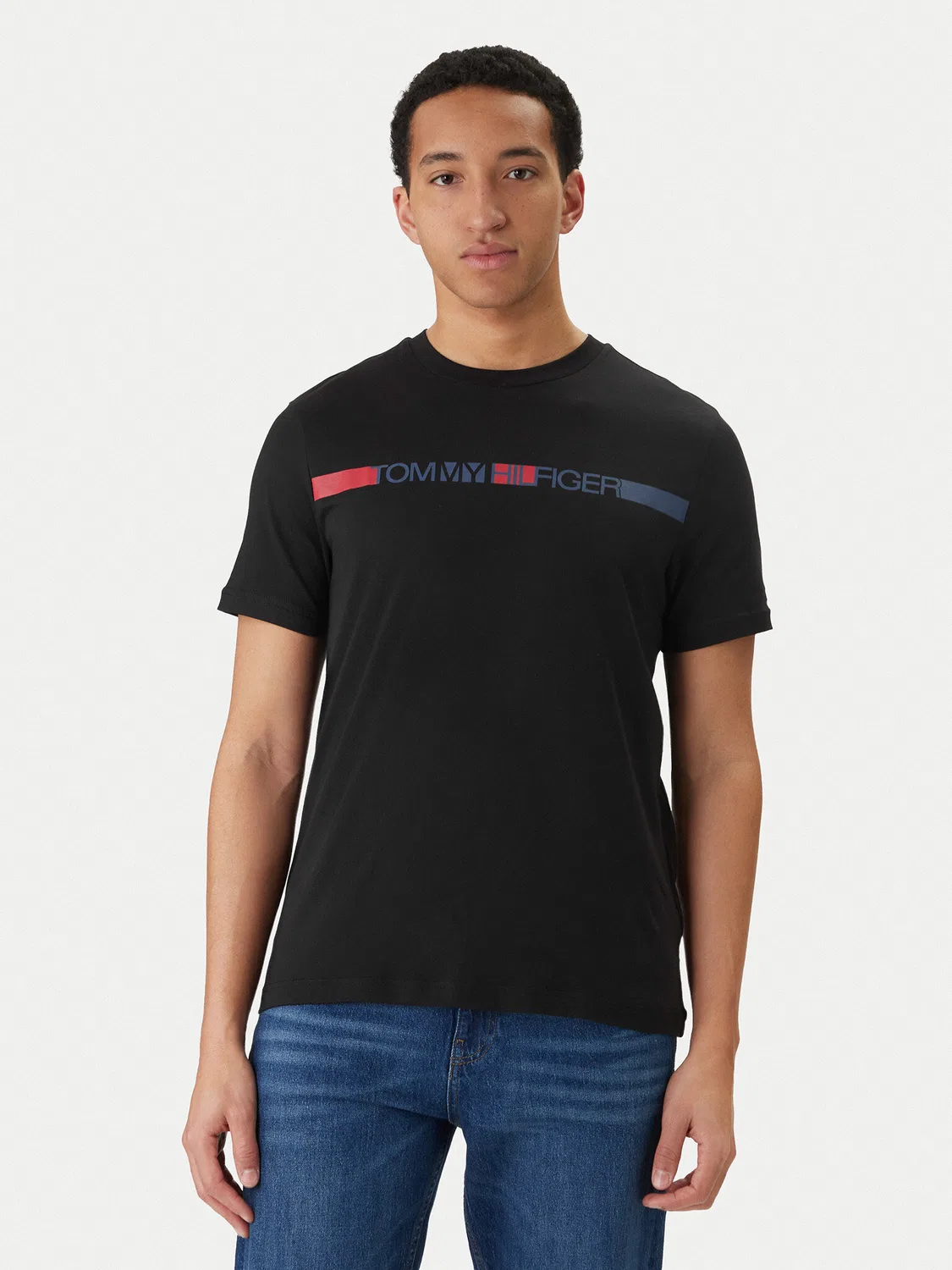 Мужская футболка стандартного кроя Brand Love Tommy Hilfiger, черный