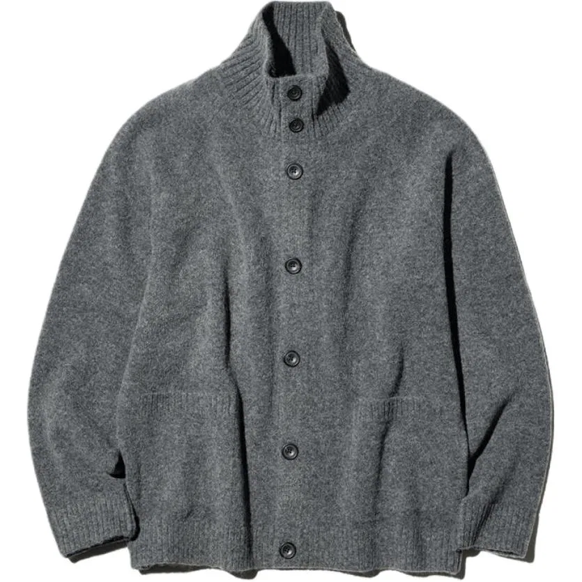 Мужской свитер с высоким воротом Dark Gray UNIQLO