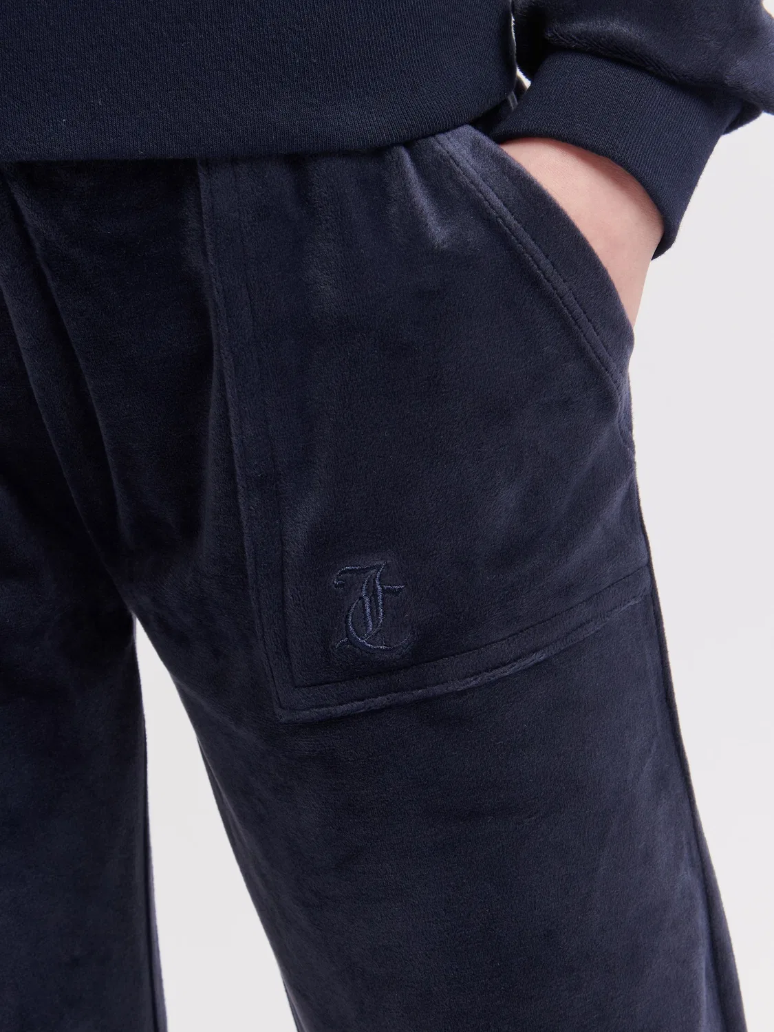 Широкие брюки Tonal Wide Leg Juicy Couture, синие — фото 3