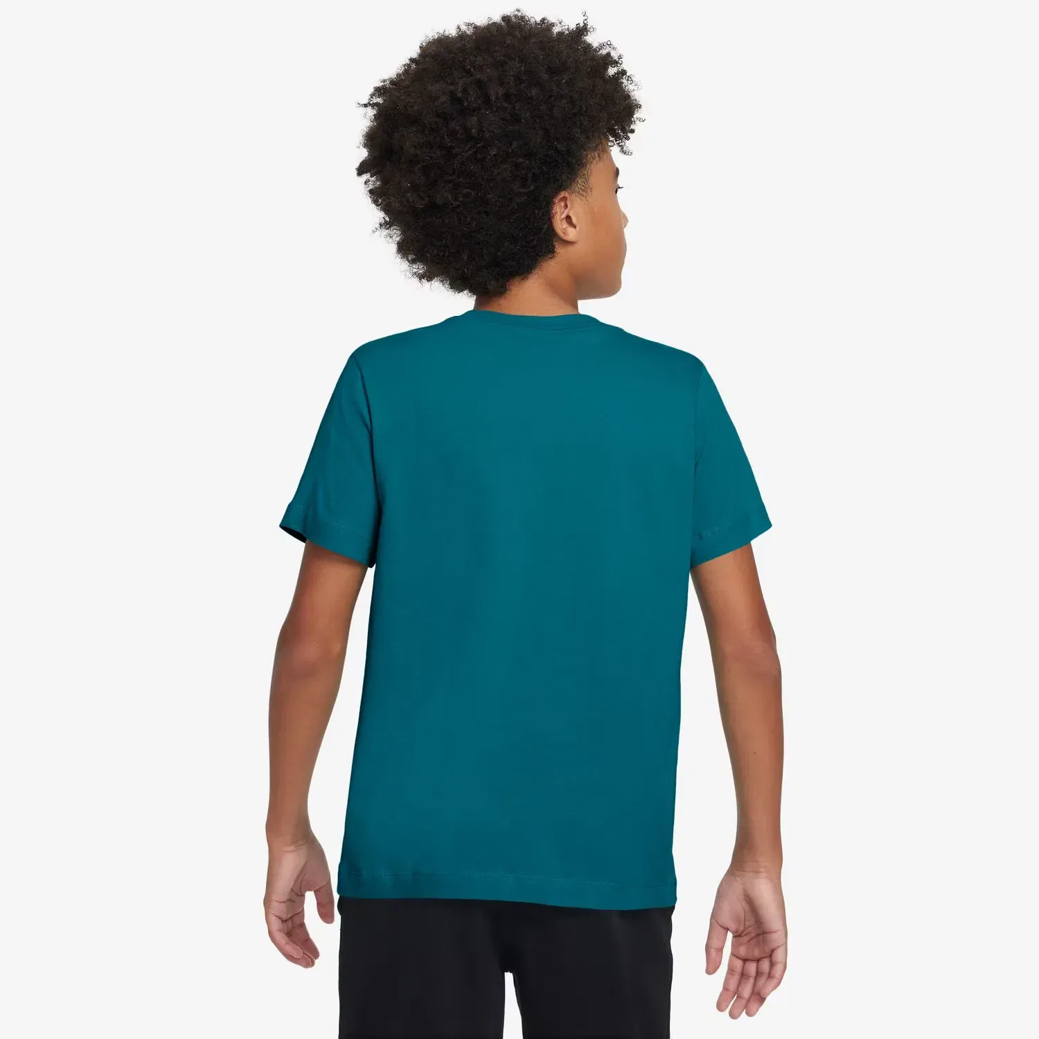 Детская футболка для мальчиков хлопковая K Nsw Tee Emb Futura Lbr Nike, Verde — фото 2