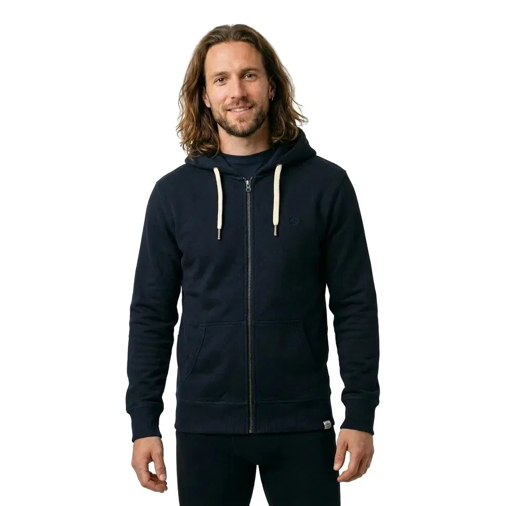Мужской худи с полной застежкой-молнией Monogram Emb Superdry, Blue — фото 3