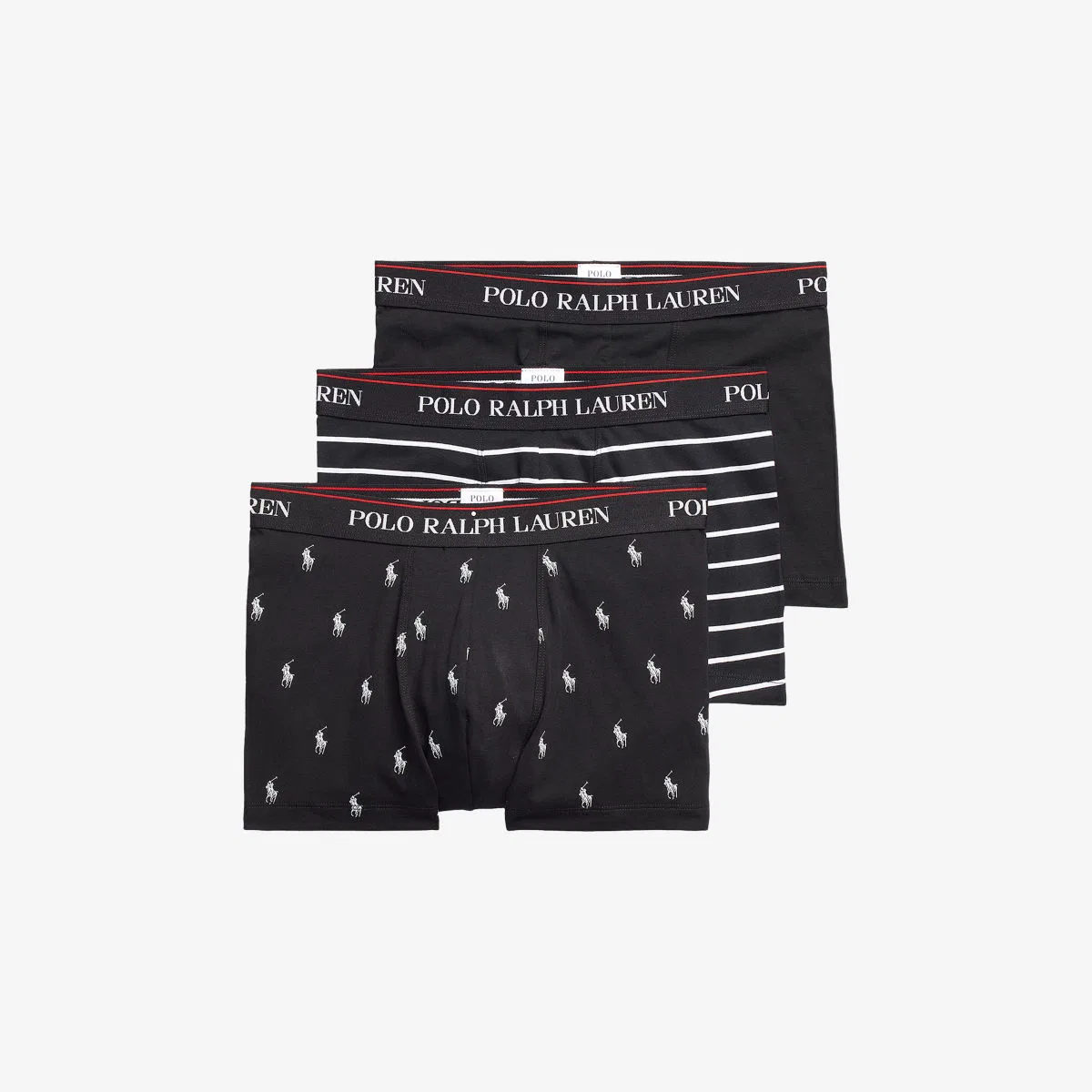 Классический комплект из трех плавок из эластичного хлопка Polo Ralph Lauren