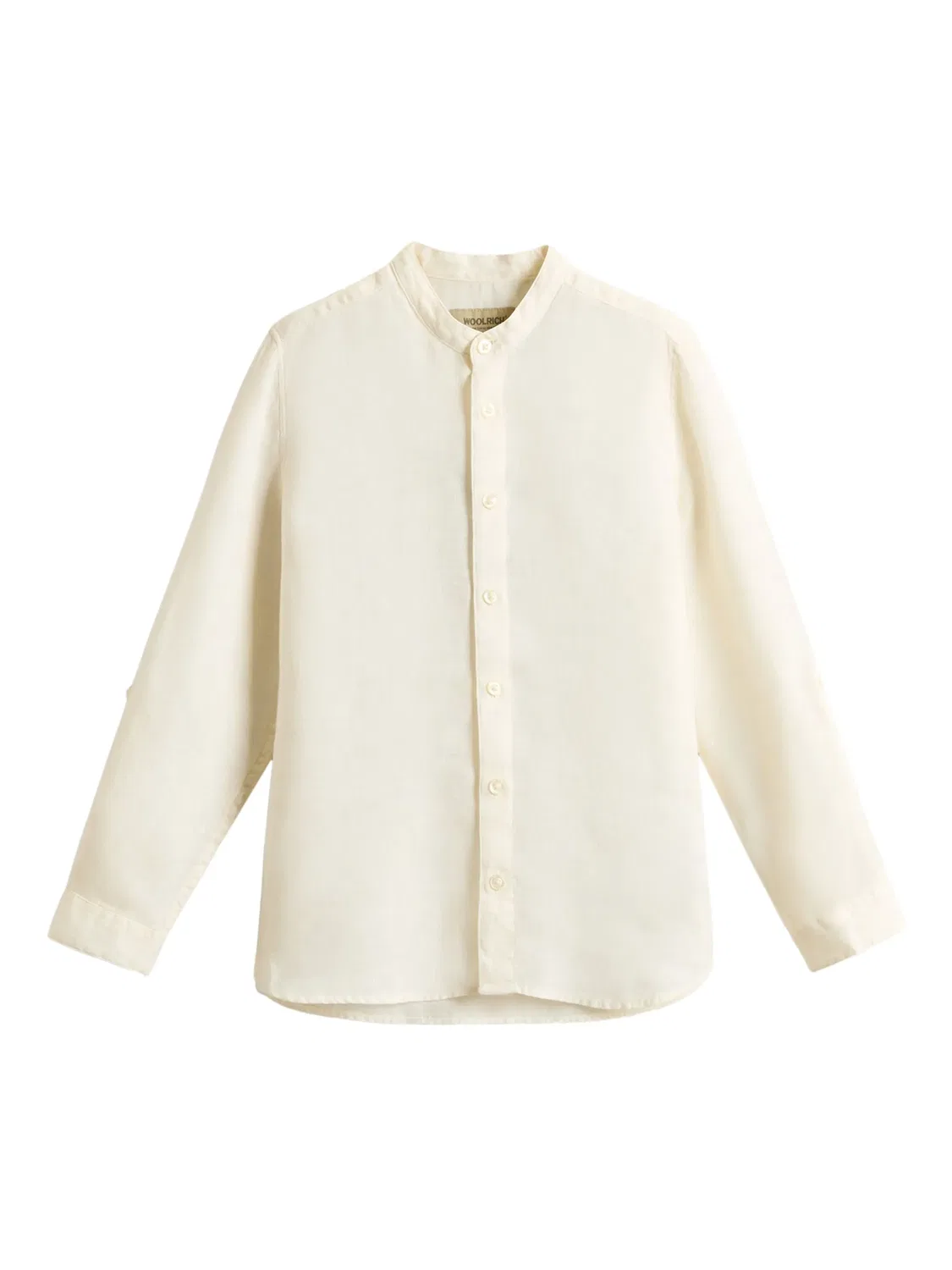 Woolrich Белая льняная рубашка