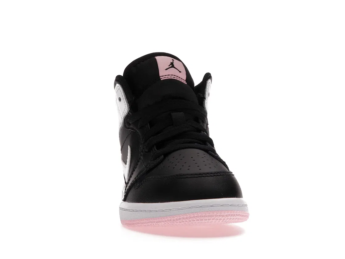 Детские кроссовки Lifestyle с принтом Jordan 1 Mid Jordan, Black/White-Arctic Punch — фото 2