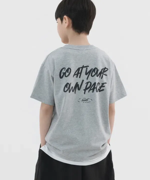 Футболка с принтом Cool Cotton Vintage, Pianer Kids, меланж