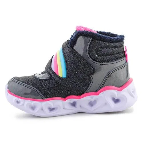 Детские ботинки на липучке Brilliant Rainbow Skechers, Schwarz — фото 3