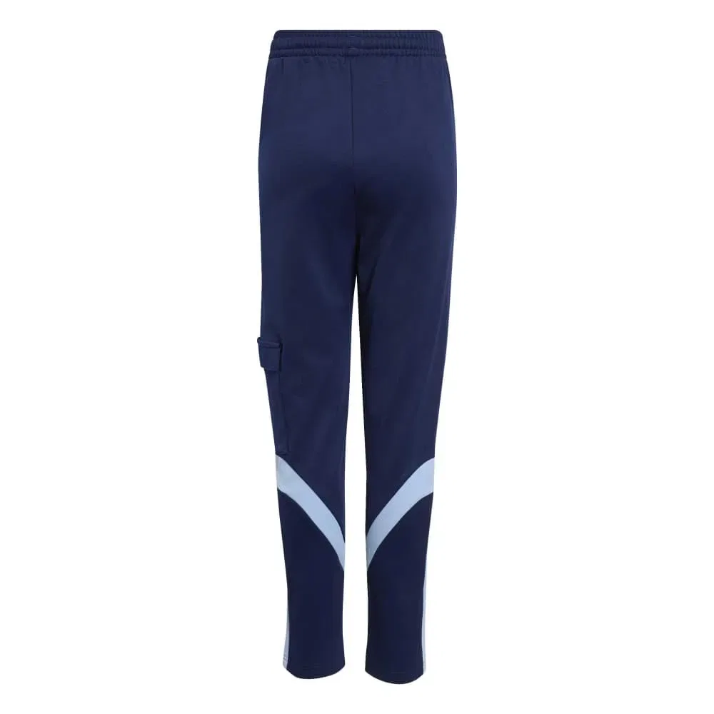 Детские спортивные штаны для девочек с утяжкой House Of Tiro Track Adidas, Blue — фото 2