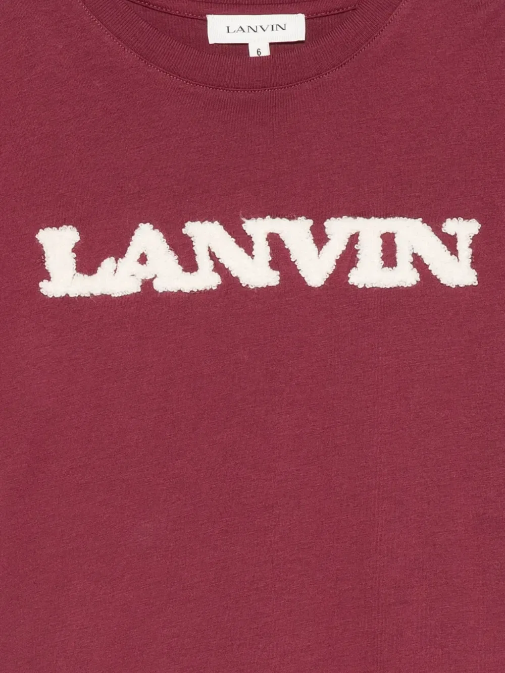 Футболка с логотипом-нашивкой Lanvin Enfant, красный — фото 3