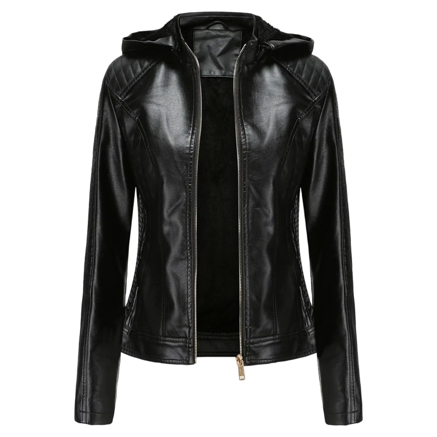 Женская куртка с флисовой подкладкой Motorcycle Jacket, Nero