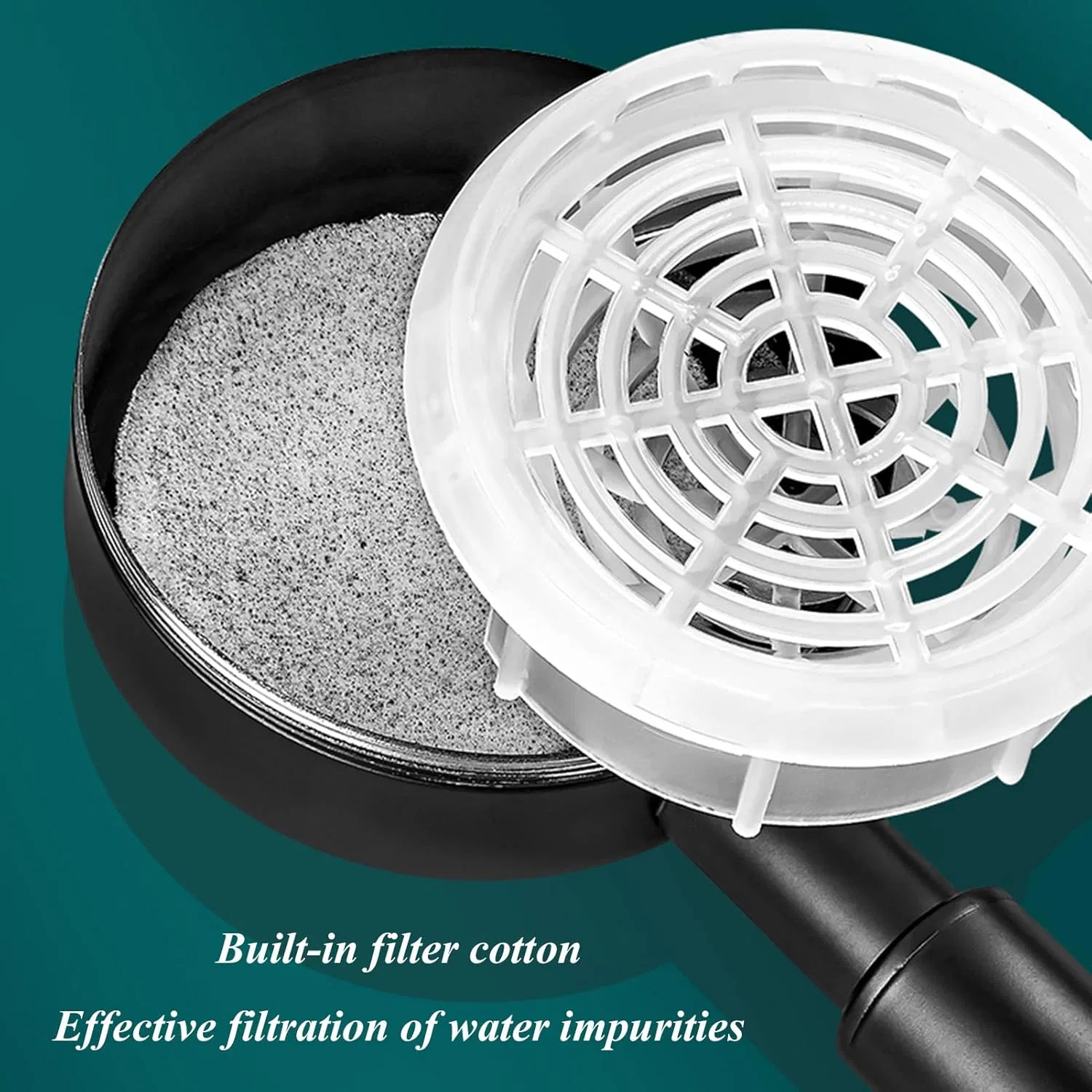 Ручной душ High-Pressure Handheld Shower Head, 9 дюймов, Silver Generic — фото 4