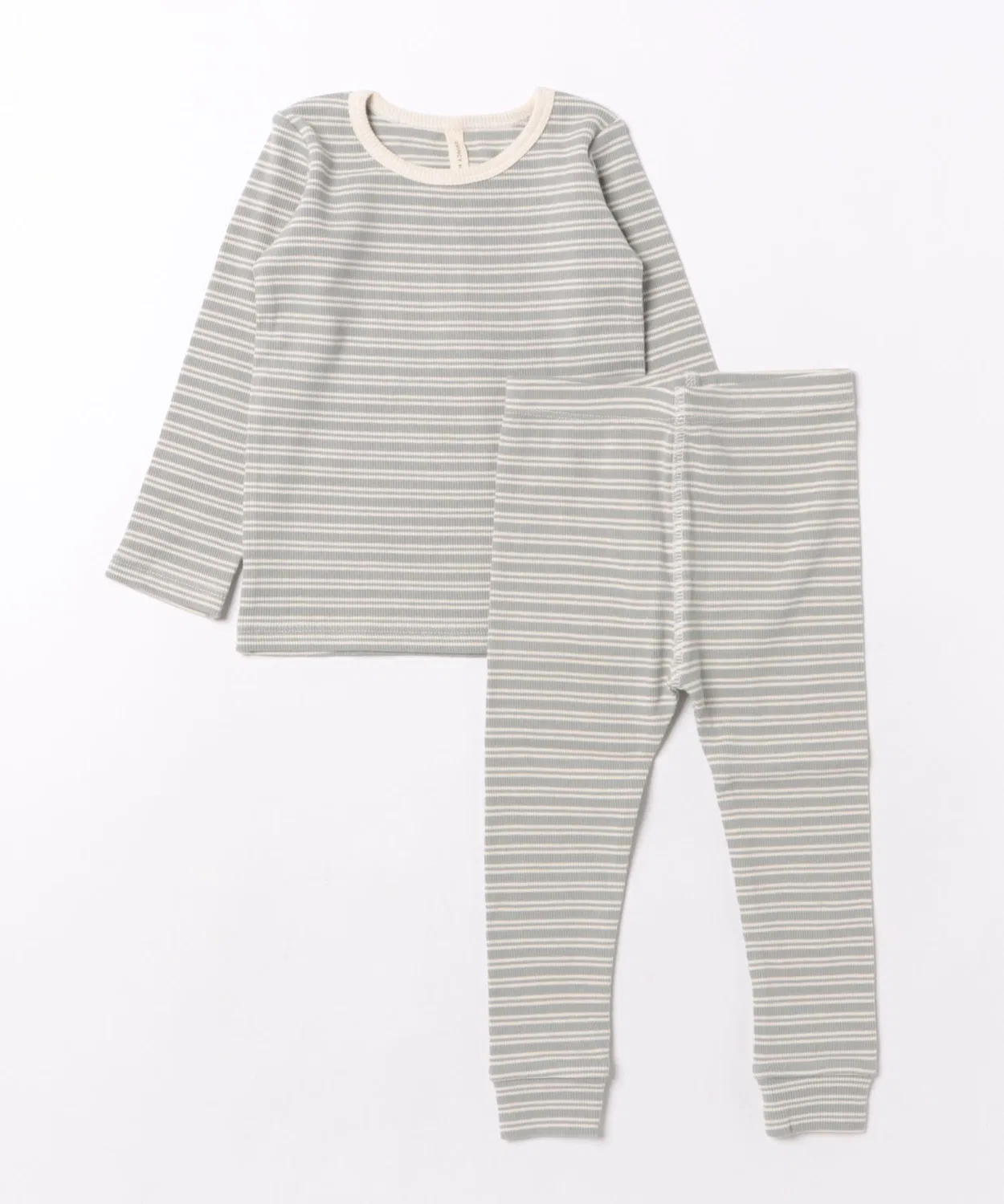 ARCHIVER Детский комплект из футболки и леггинсов с длинным рукавомRibbed Tee + Legging Set Quincy Mae, Синий