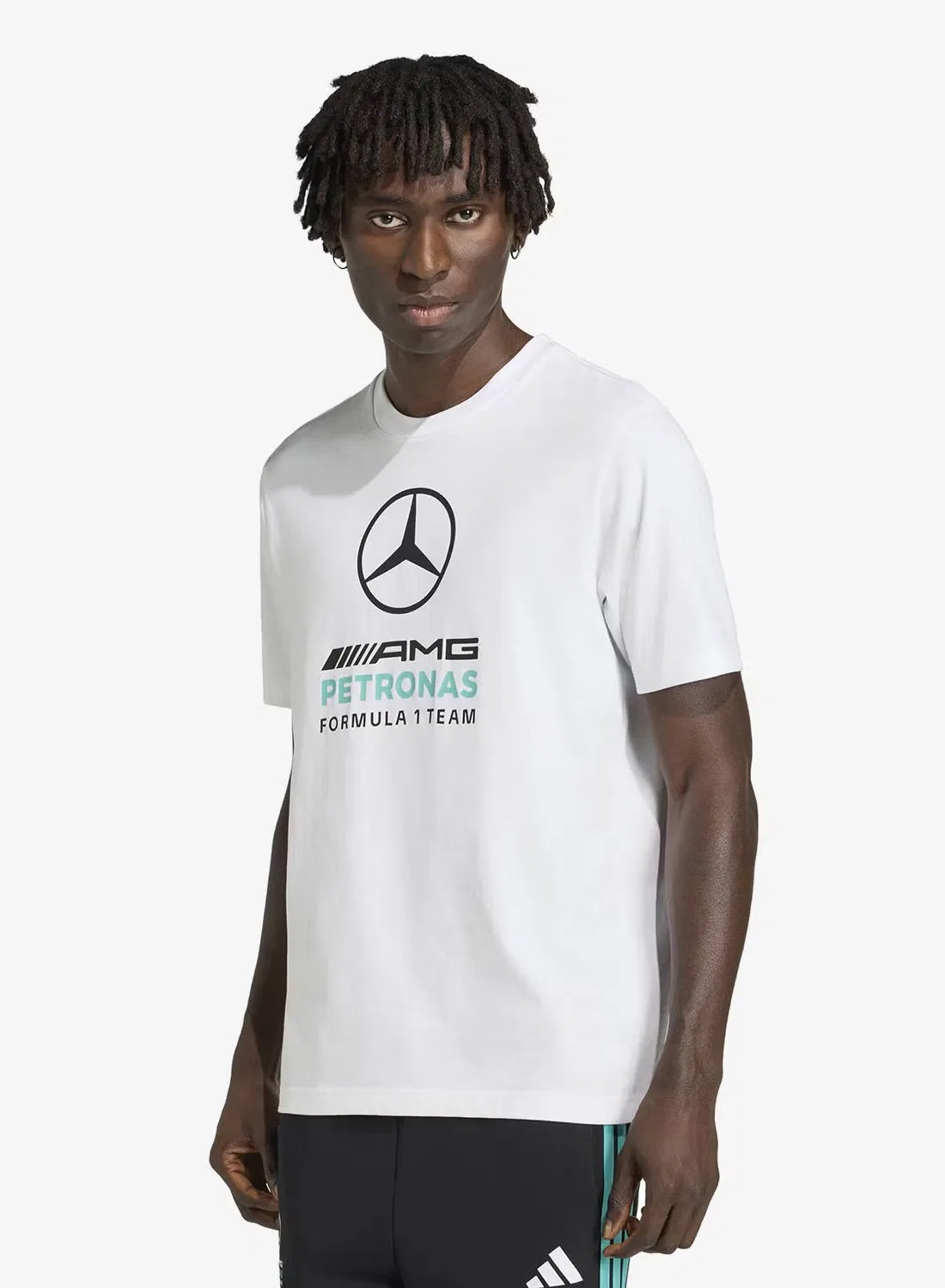 Футболка с вышитым логотипом Mer dna gftee m Adidas, белый