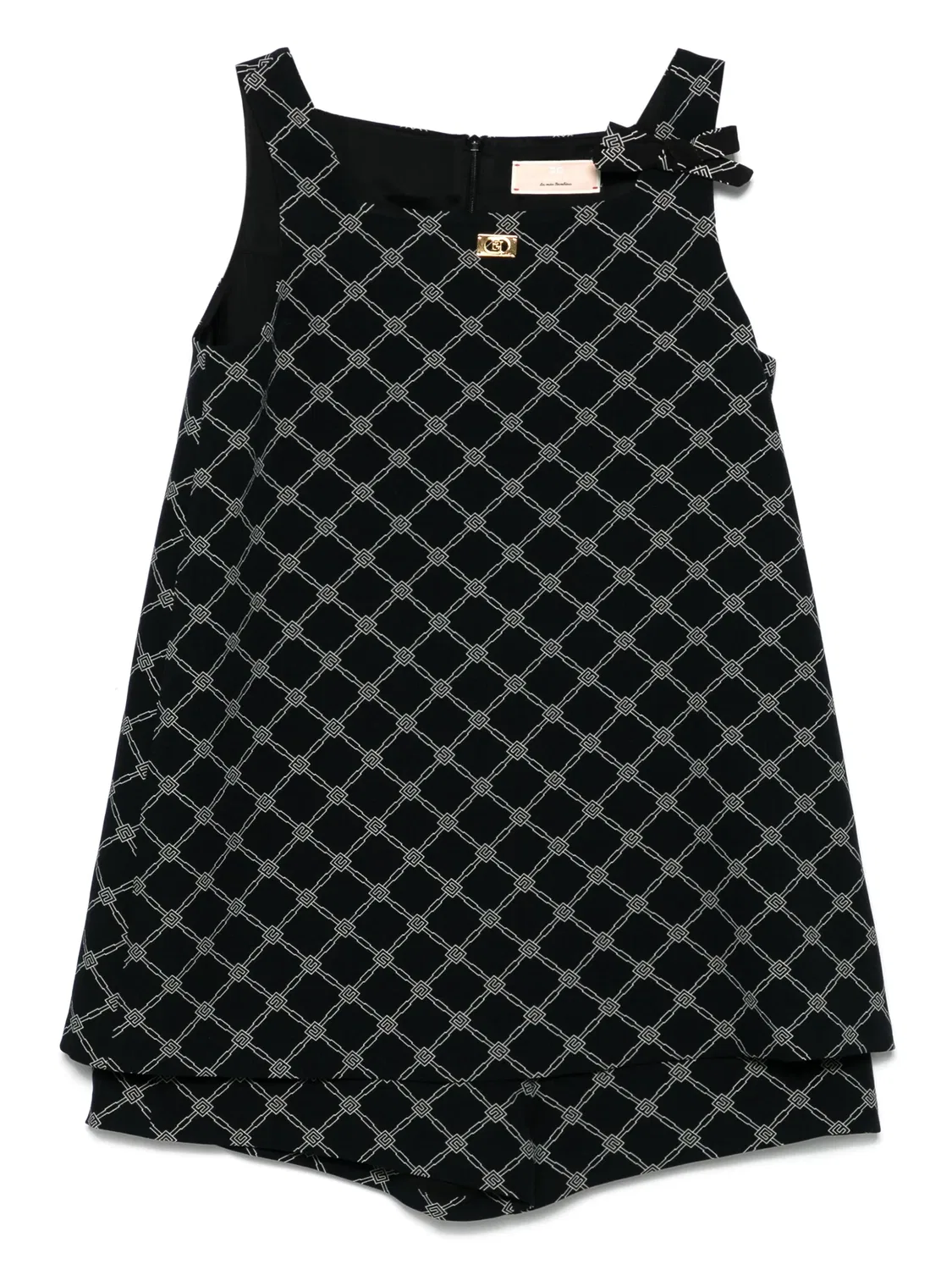 Комбинезон с логотипом Elisabetta Franchi, черный