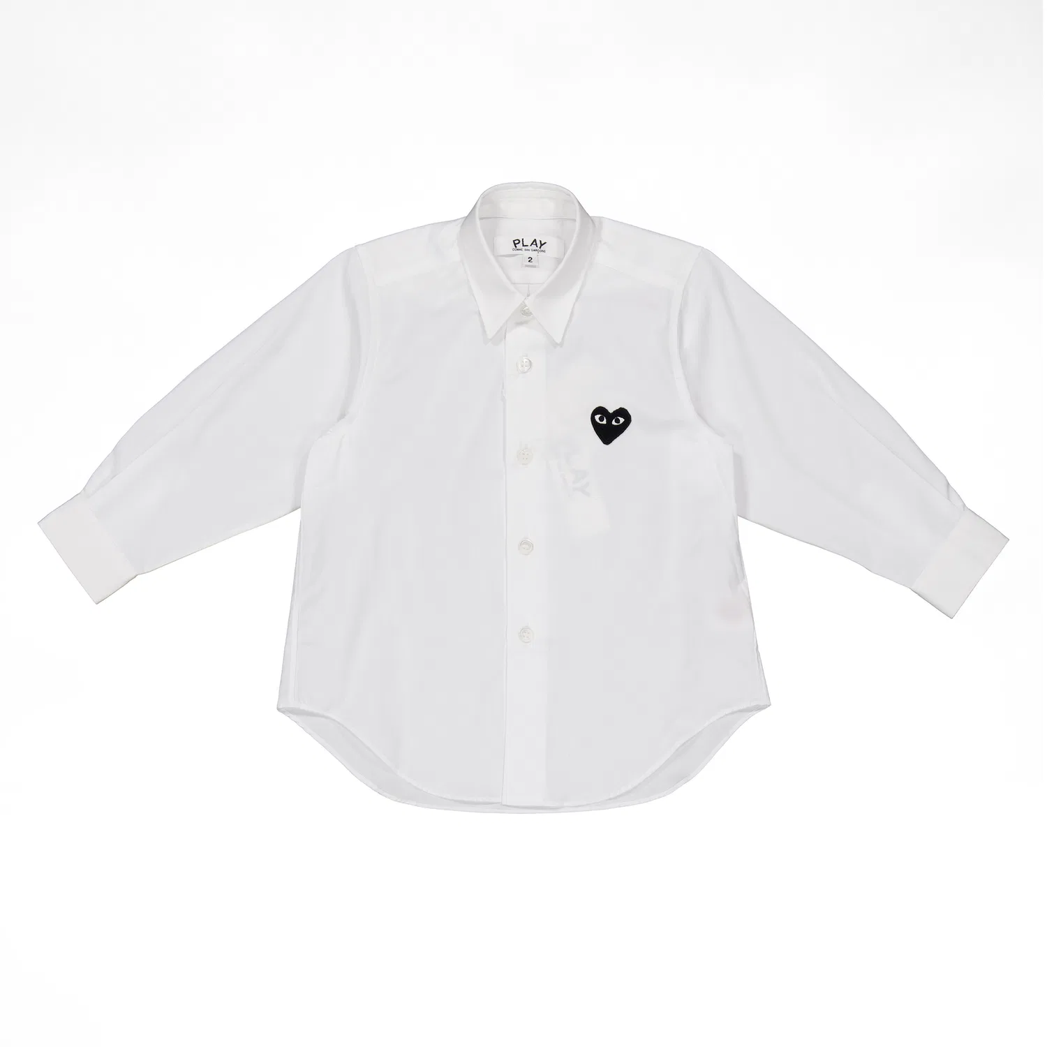 Рубашка с вышивкой в виде сердца Comme Des Garcons Play, White