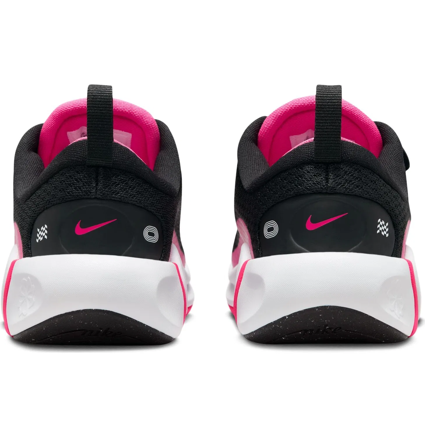 Детские кроссовки для мальчиков с амортизацией Infinity Flow (PS) NIKE, Black White Laser Fuchsia — фото 2