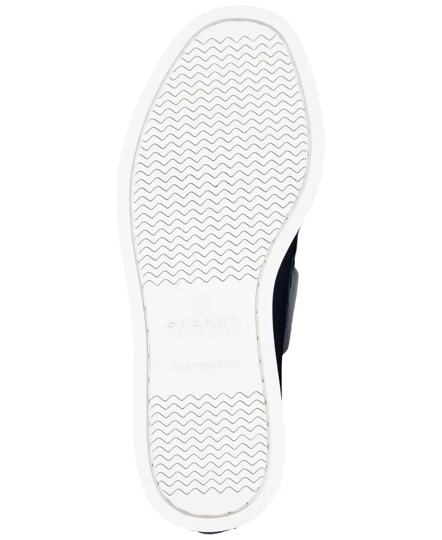 Туфли-лодочки для мальчика с застежкой-липучкой, модель Authentic Original Boat Shoe Sperry, Midnight Blue — фото 3
