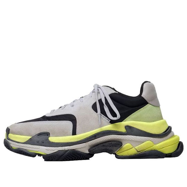 

Кроссовки triple s sneakers 'light grey neon yellow' Balenciaga, серый