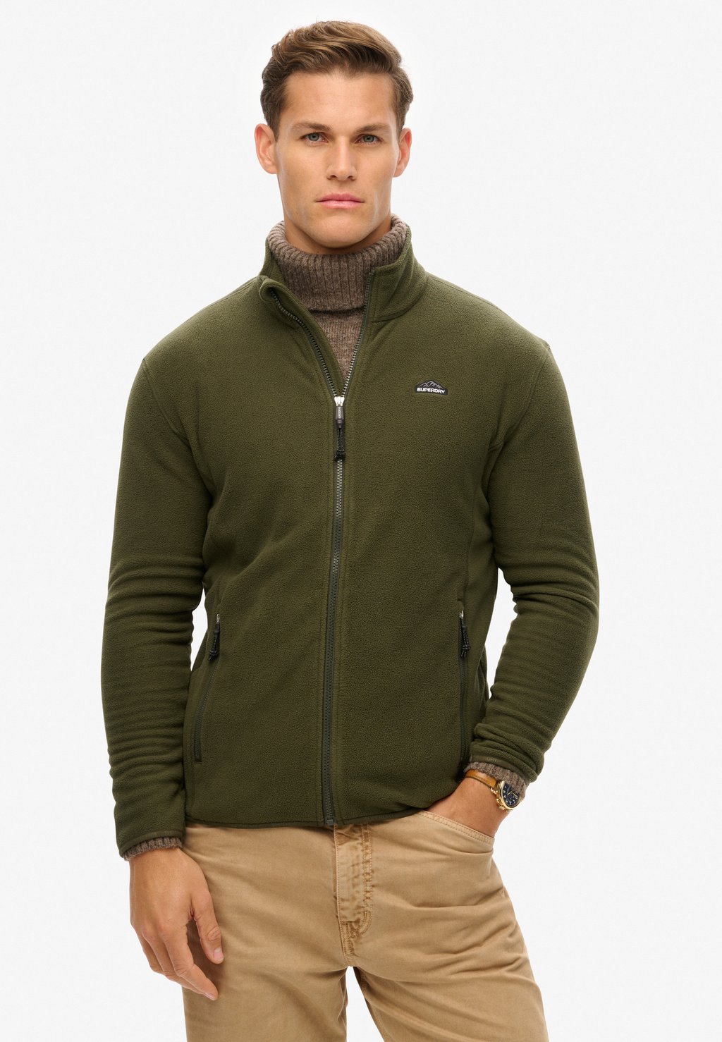 

Флисовая куртка Superdry, зеленый
