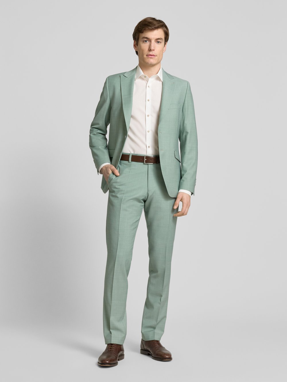 

Костюмные брюки прямого кроя со стрелками Wilvorst, мятный