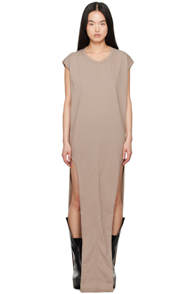 

Платье макси Hollywood Arrowhead серо-коричневого цвета Rick Owens