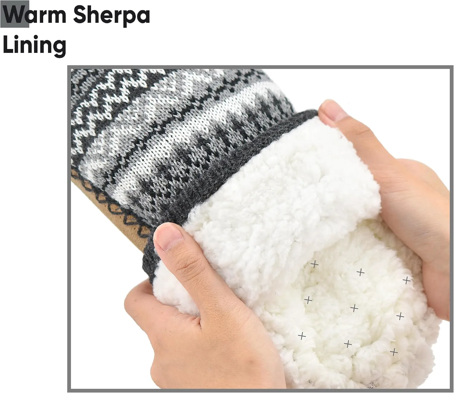 

Тапочки-носки Panda Bros мягкие, уютные, с толстой подошвой для дома, с противоскользящей подошвой для мужчин, серый