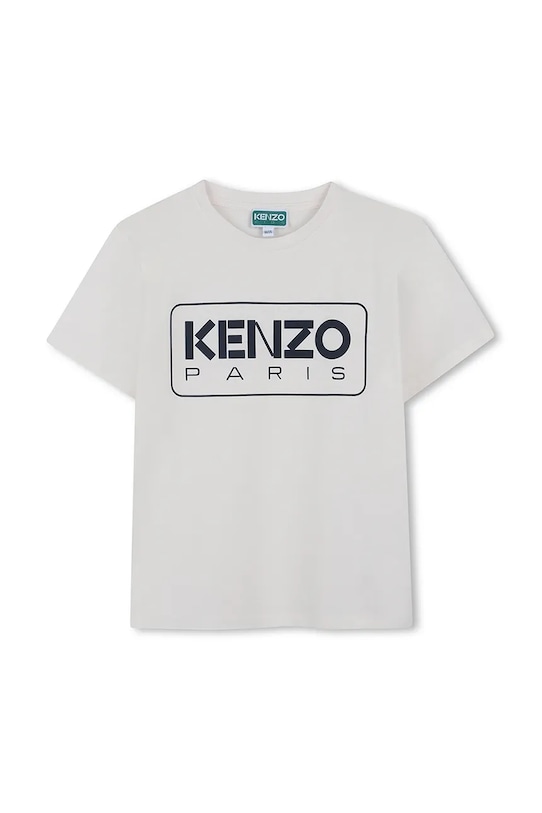 

Хлопковая футболка детская Kenzo Kids, белый