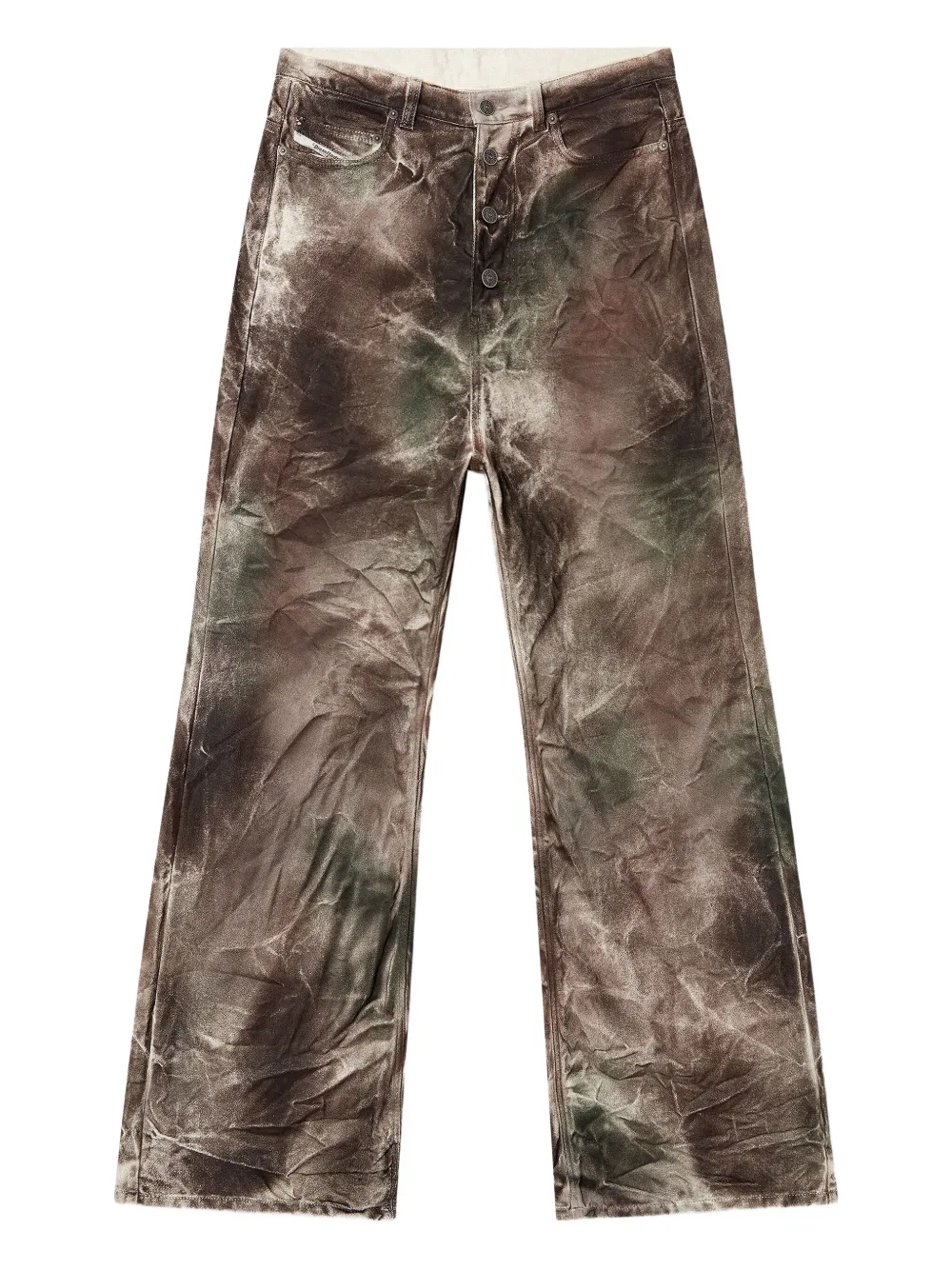 

Прямые брюки с завышенной талией из коллаборации с Thug Club Diesel, коричневый