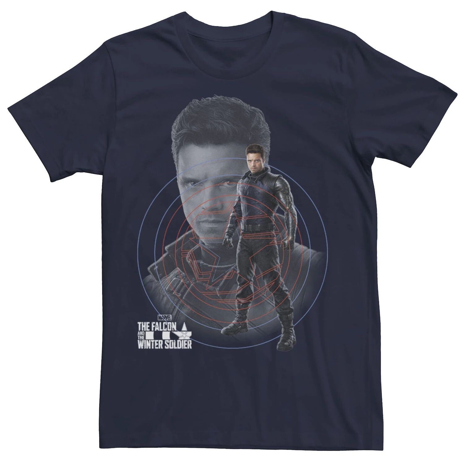 

Мужская футболка с коллажем «Сокол и Зимний солдат» Bucky Licensed Character
