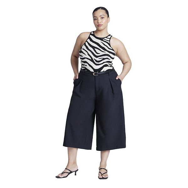 

Женские брюки-кюлоты plus size wide leg Eloquii