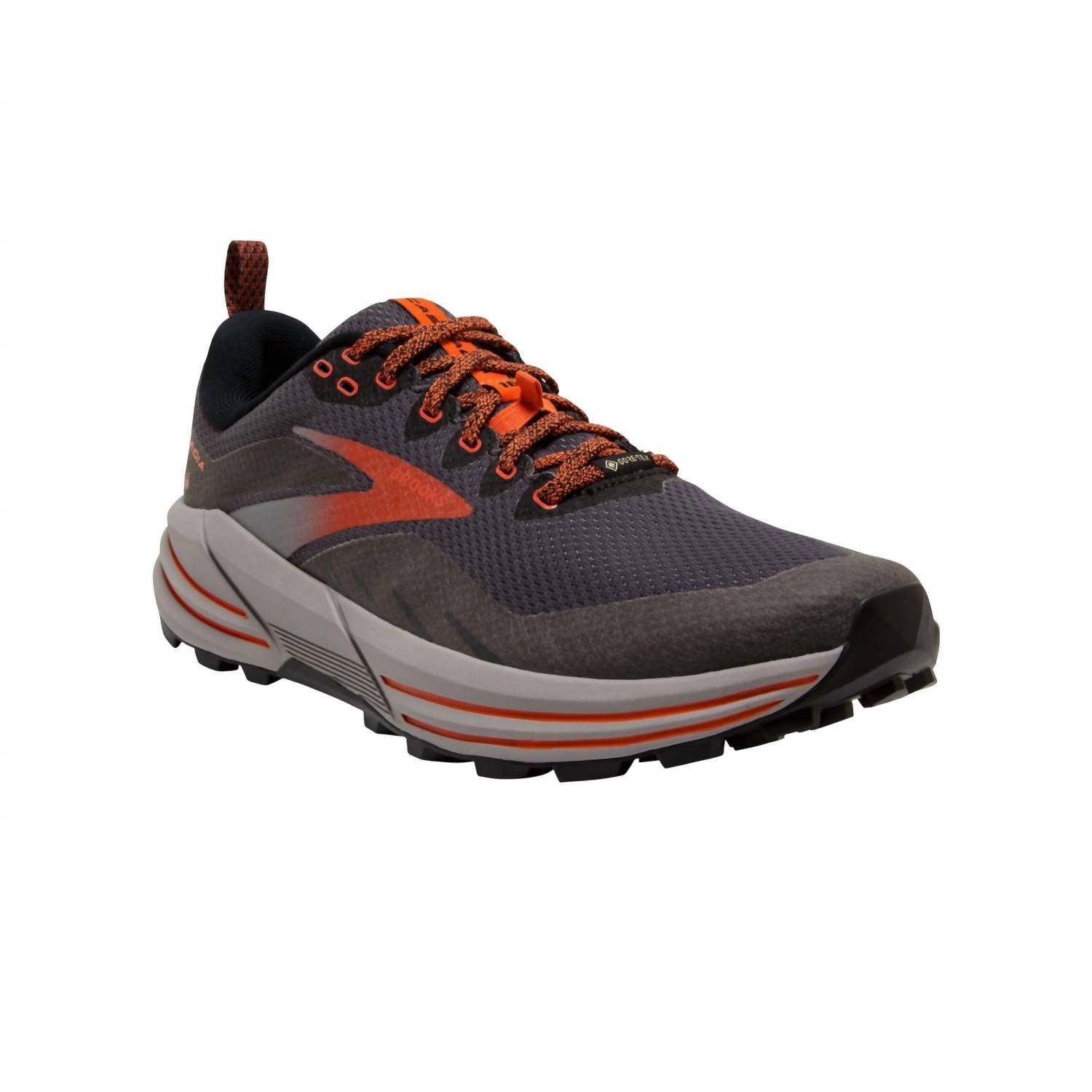 

Мужские походные ботинки Cascadia 16 Gtx в цвете черный/черное дерево/киноварь BROOKS