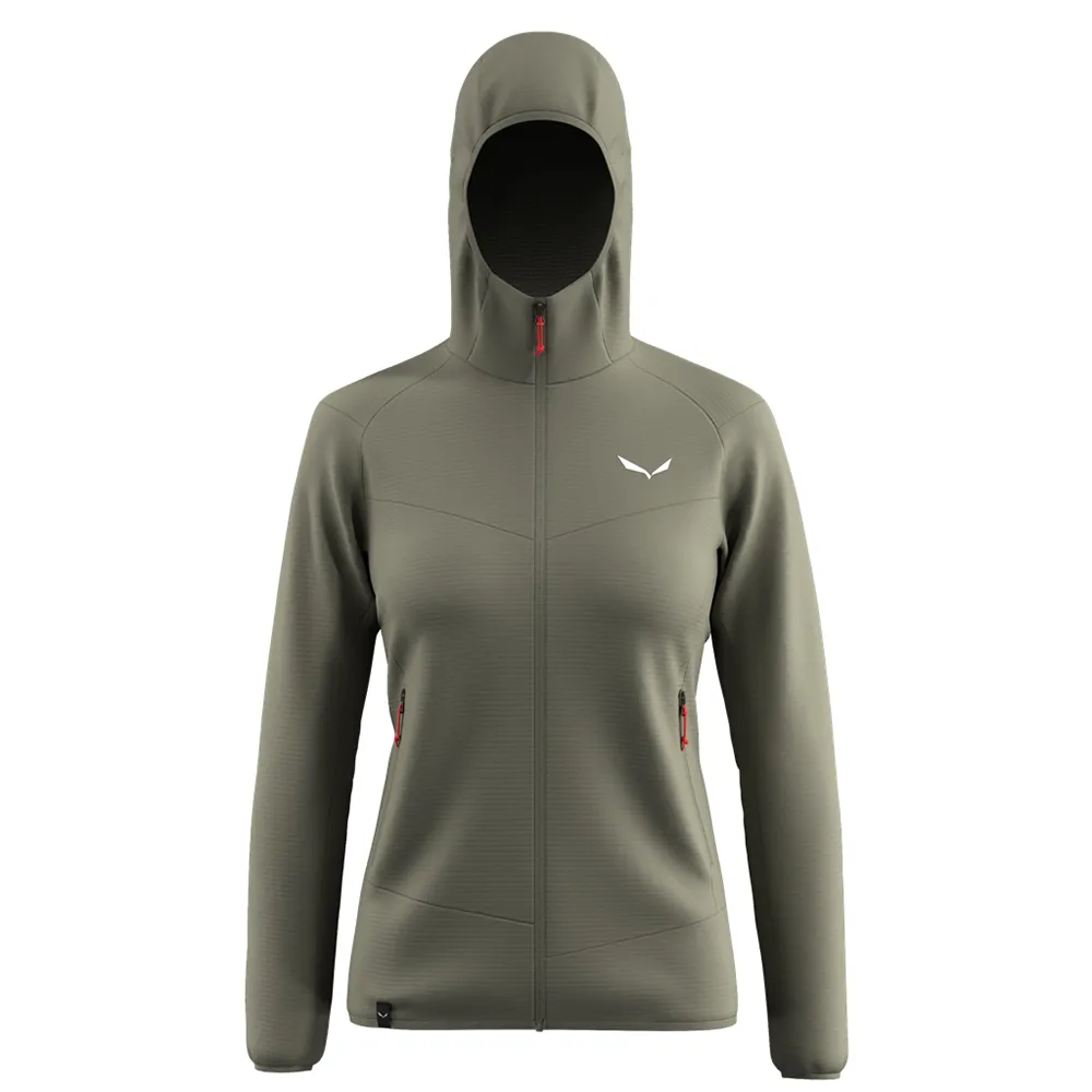 

Флис Salewa Puez Altavia Polarlite full zip, зеленый