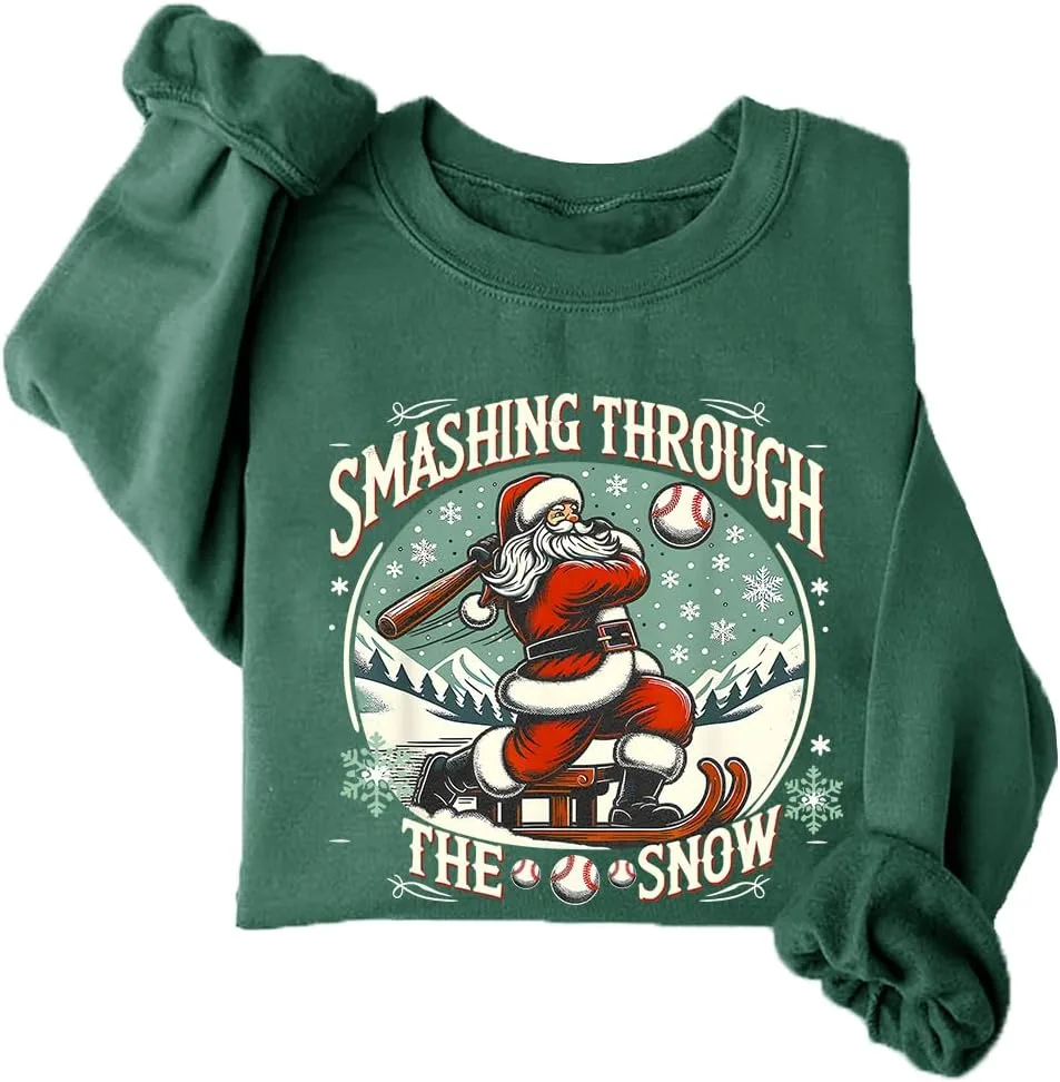 

Бейсбольный свитшот с рождественским принтом NACJOM