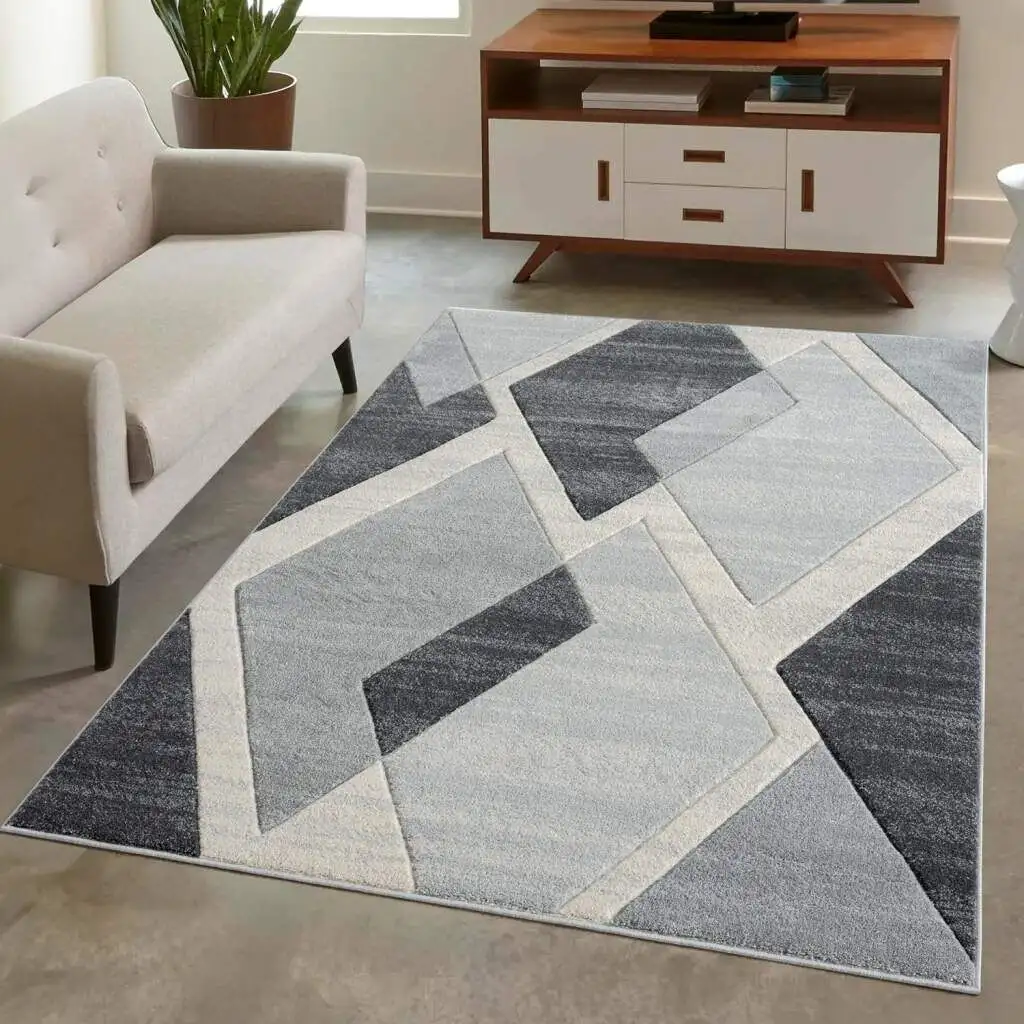 

Ковер Городской ковер "BONITO7167", прямоугольный Carpet City 80х150 см, серый