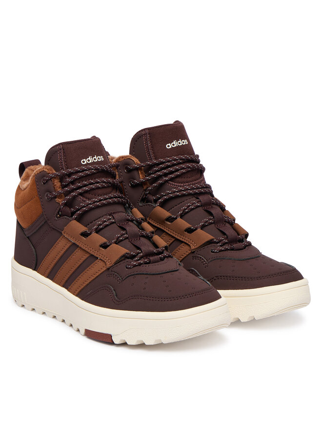 Кроссовки Hoops 4.0 Mid JQ5364 Adidas, коричневый — фото 2
