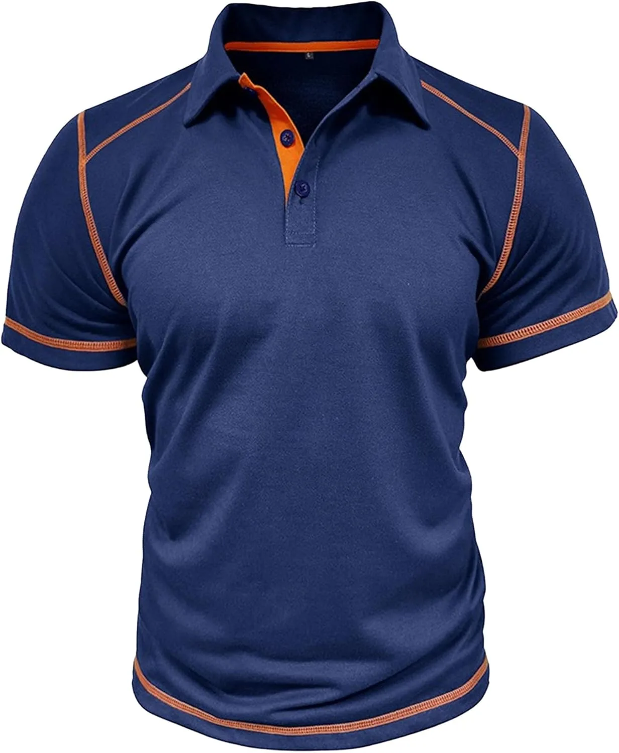 Мужская футболка поло с воротником стойкой, короткий рукав, slim fit, влагоотводящая